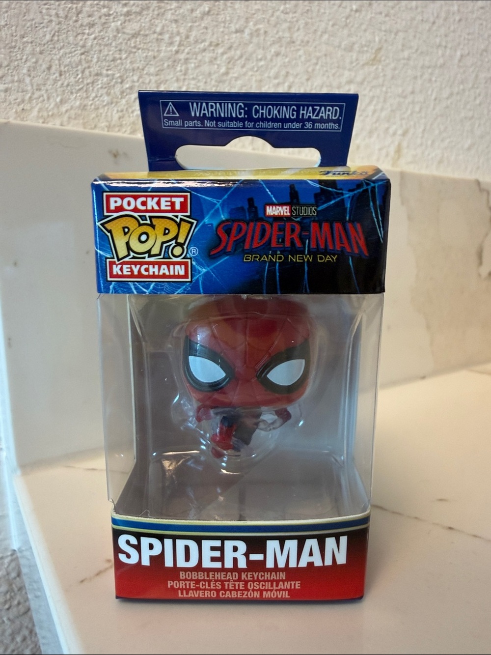 Marvel Spider-Man Red Pocket Pop! Keychain by Funko